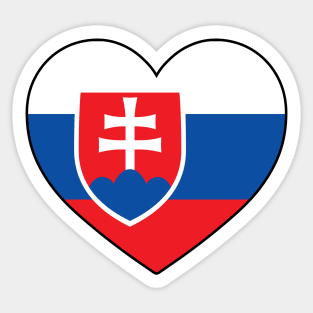 Heart - Slovakia Sticker